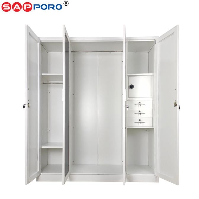 Promo Sapporo Ravenna - Lemari Pakaian Besi 4 Pintu Brankas Digital