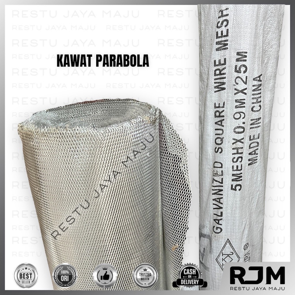 Kawat Nyamuk Kasa Parabola Tralis Besi Baja Hitam Metal Mesh
