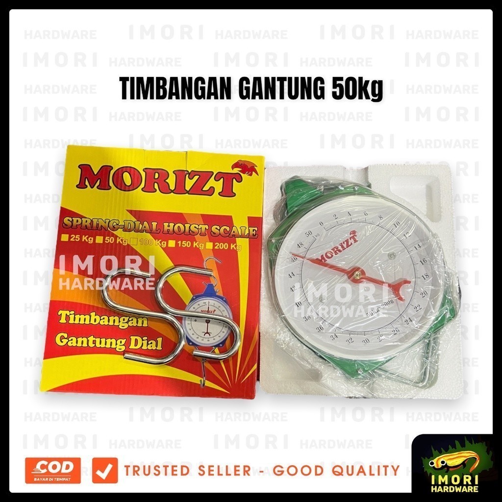 MORIZT Timbangan Gantung 50 100kg Hanging Scale Barang Dus Jarum
