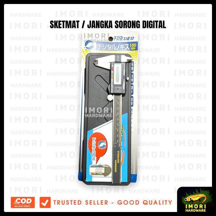 FREDER Sketmat Digital Stainless Jangka Sorong Sigmat Vernier Caliper