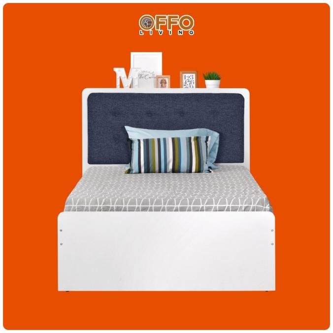 Promo Ranjang Kasur 120 Eclipse White Dengan Laci