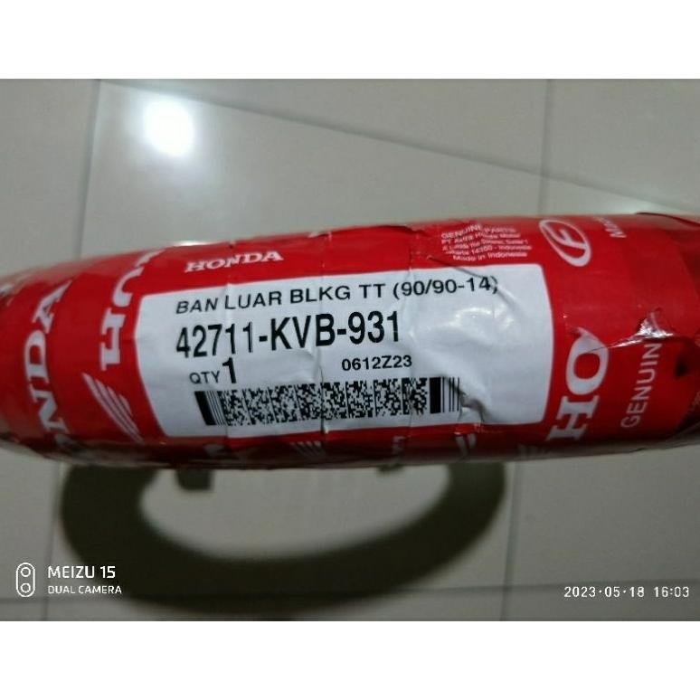 ul-64 Ban Luar 90/90-14 KVB Honda AHM Ban Luar Non Tubles Roda Belakang Motor Vario Beat Scoopy Prem