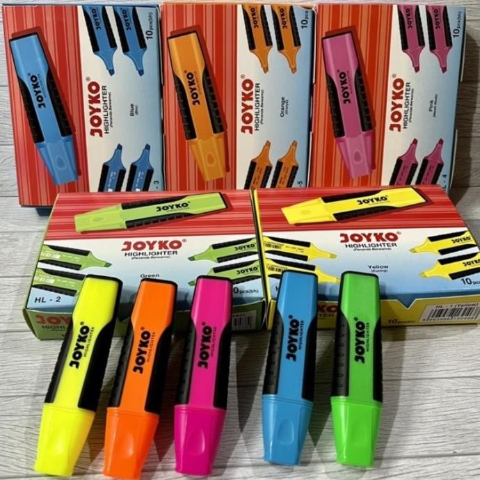 

Promo!! Stabilo Joyko Highlighter - 1 Box Isi 10 Pcs