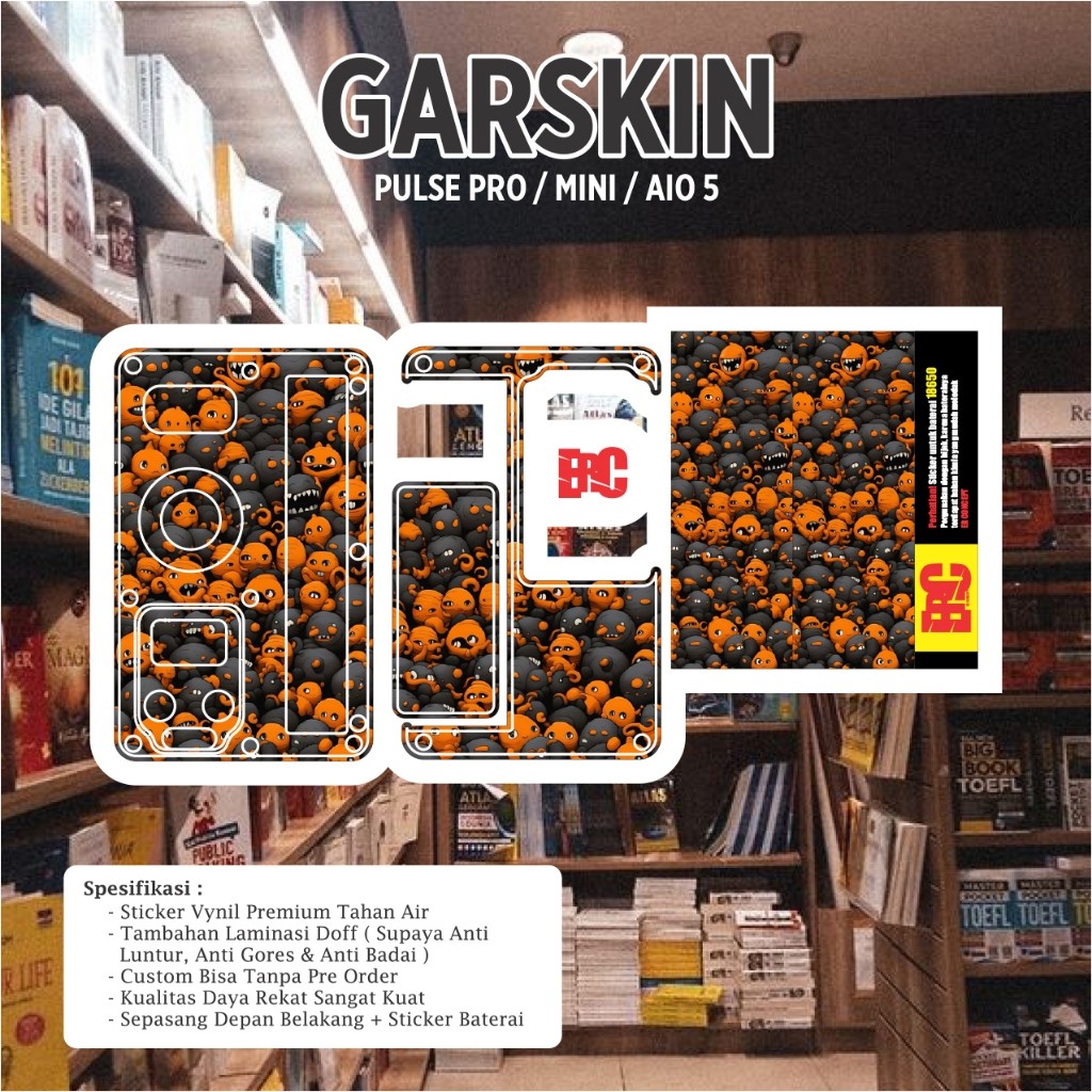 

*PromoTerjangkau* Er Concept Sipulse Bulat 14 Garskin Wrap Stiker Premium / X Casing Case COD