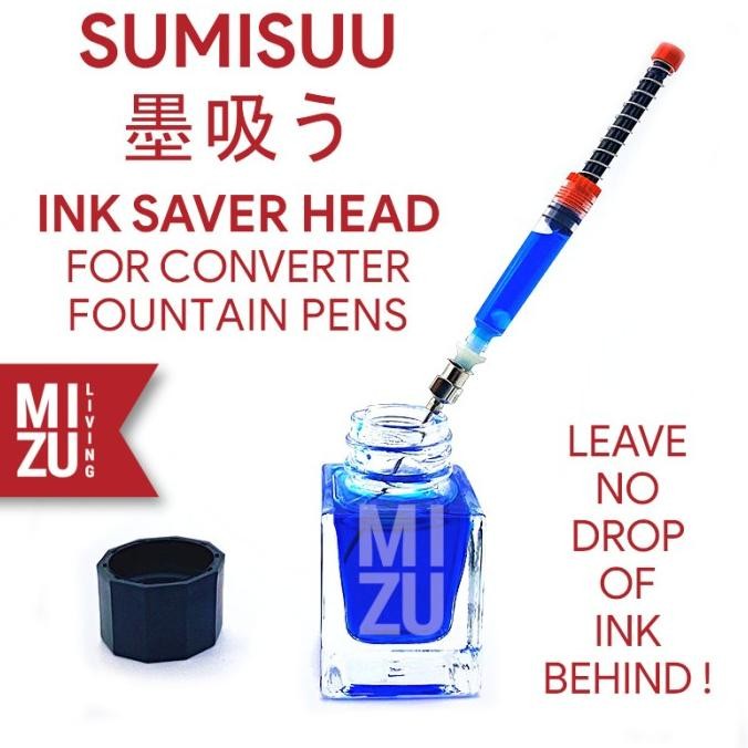 

Diskon!! Mizu Sumisuu Fountain Pen Ink Saver Adaptor Head For Ink Converters