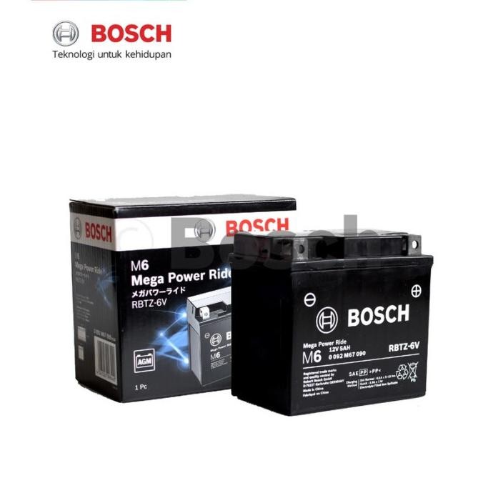 Aki Motor Yamaha Fazzio Bosch Rbtz-6V