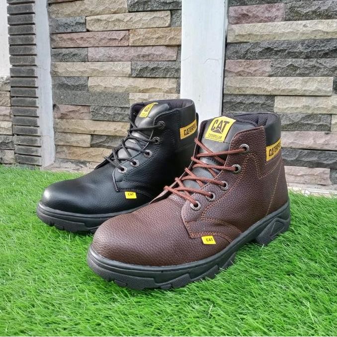 Sepatu Safety Boots Ujung Besi Sepatu Caterpillar Anti Slip Sepatu Safety Caterpillar Pria Dan Wanit