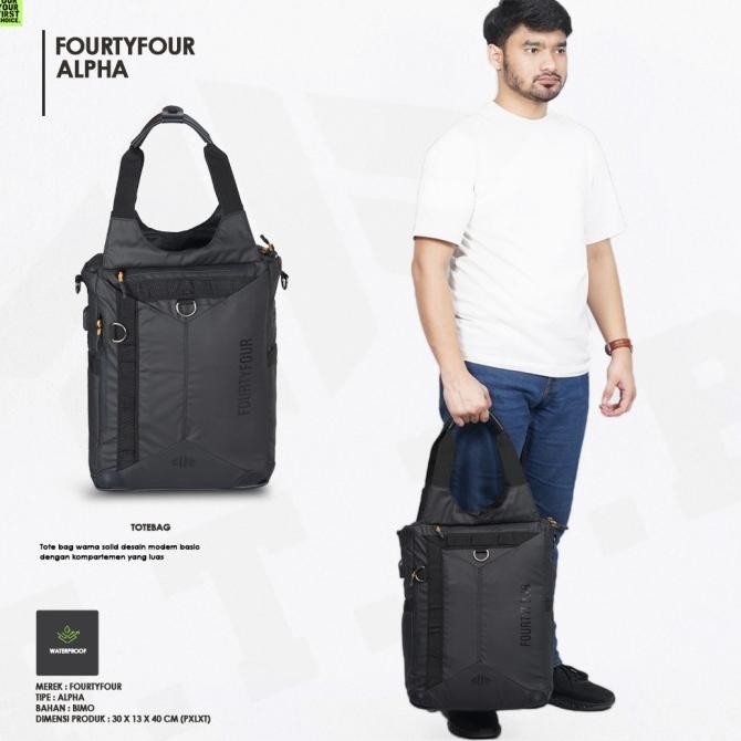 Murah Fourtyfour Alpha Tas Ransel Pria Wanita Casual Backpack Waterproof