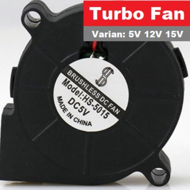 Turbo Fan Mini Blower Kipas Pendingin Brushless Dc 5V 12V 24V Keong