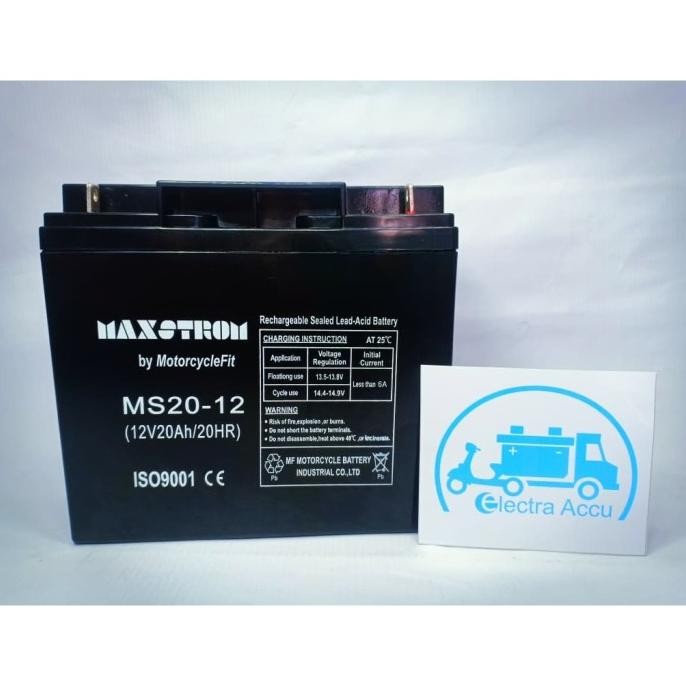 Murah Aki Sepeda Listrik 12v 20ah 12v20ah 12 v 20 ah Kering Battery Non COD
