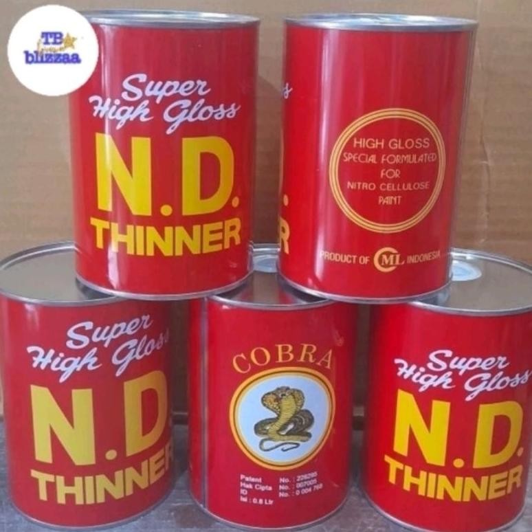 Thinner Impala 1Ltr Thiner Cobra Merah 1Ltr Thiner Cobra Hijau 1Ltr Tiner Nd 1Ltr Thinner Super Glos