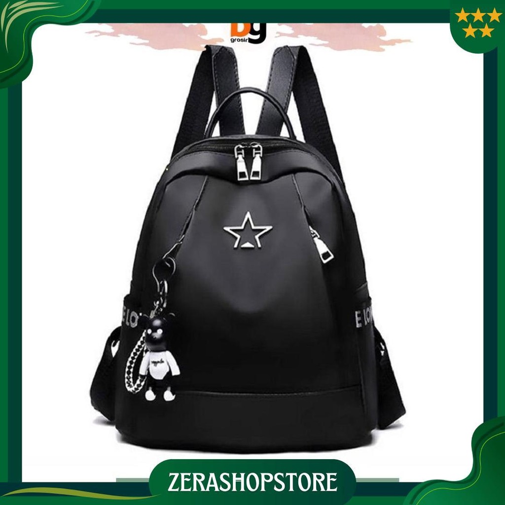 Bg / Cod / Tas Ransel Cewek Abg Kekinian Motif Bintang Import Ransel Batam / Backpack Wanita / Tas S