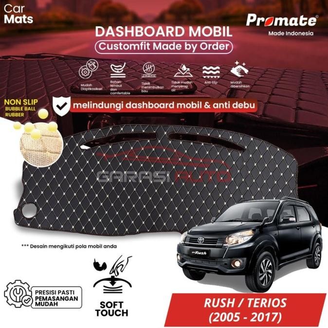 Promate Cover Dashboard Mobil Rush Terios Alas Karpet Anti Slip Kulit