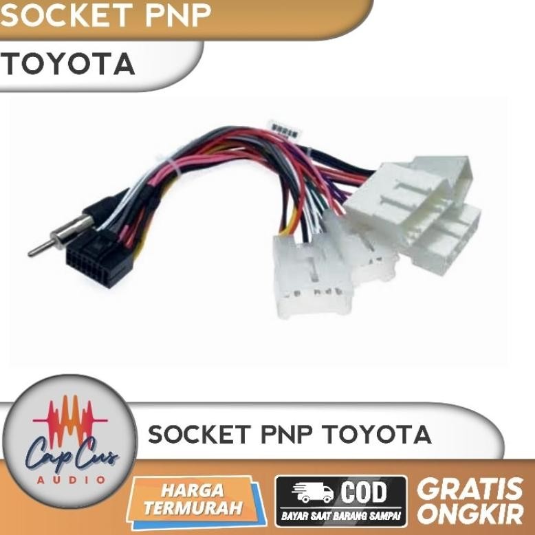 KABEL SOCKET PNP HEAD UNIT ANDROID TOYOTA  / SOKET PNP HEAD UNIT ANDROID TOYOTA / SOCKET KABEL PNP