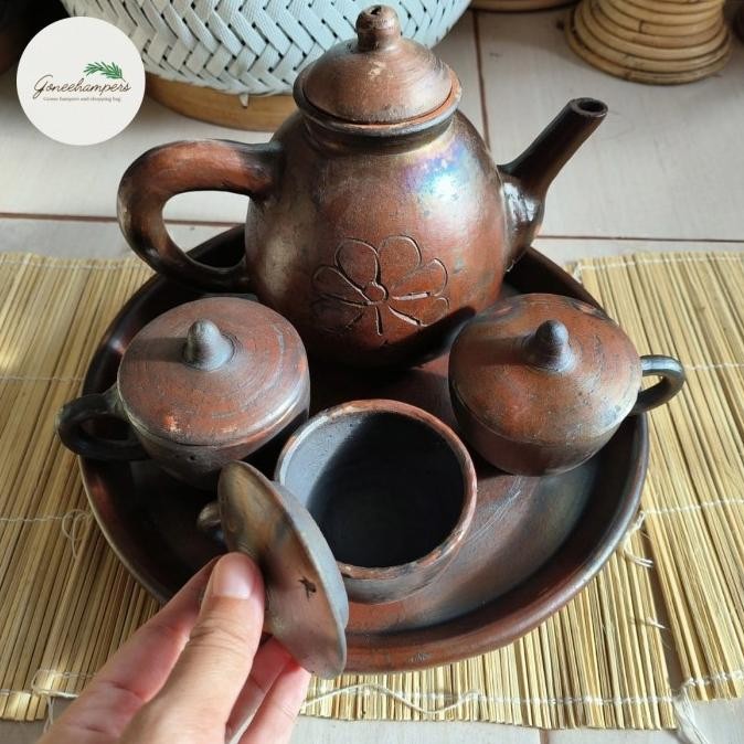 langsung order saja] Teh Poci Set Gerabah Teko Poci Gerabah