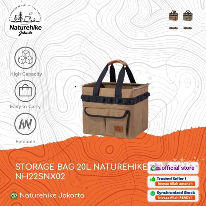 Murah STORAGE BAG / TAS LIPAT MULTIFUNGSI CAMPING 20L NATUREHIKE NH22SNX02 Non COD