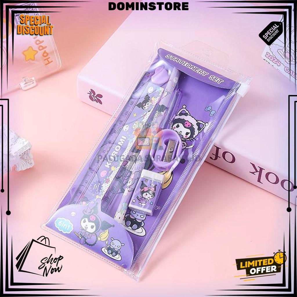 

Pgs Alat Tulis Sekolah Set 5 In 1 Motif Sanrio Labubu Pouch Souvenir Hadiah Anak D Promo Puncak