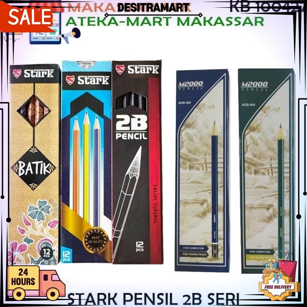 

[Box/12Pcs] M2000 Pensil 2B M2B-800 M2B-900 Stark Pensil D Terlaris