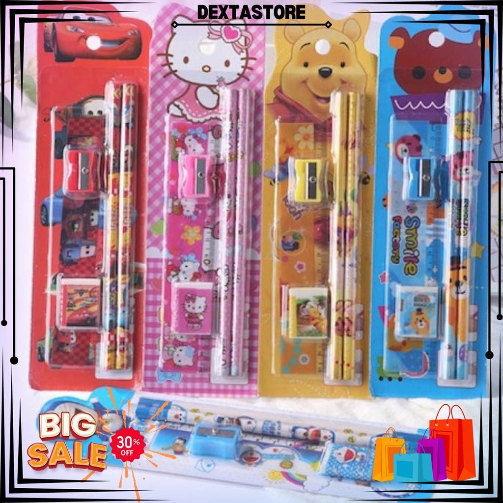 

Alat Tulis Sekolah Karakter Lucu 5In1 Stationery Mini D Best Seller
