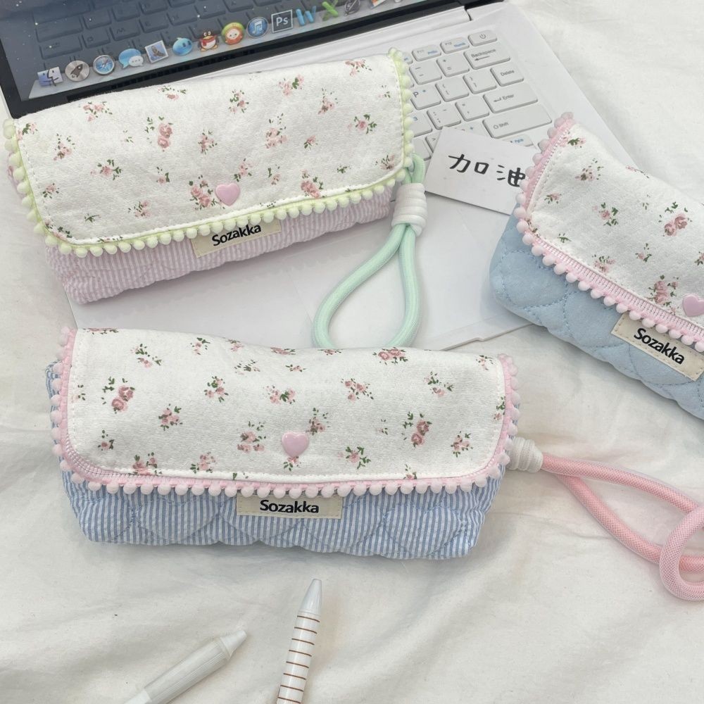 

Tas Penyimpanan Alat Tulis Kapasitas Besar Portabel Fashion Kotak Pensil Multifungsi