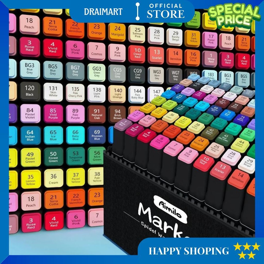 

24Pcs Spidol Touch Art Maker / Graphic Art Maker Pen Color / Spidol Warna 24 Set D Sale