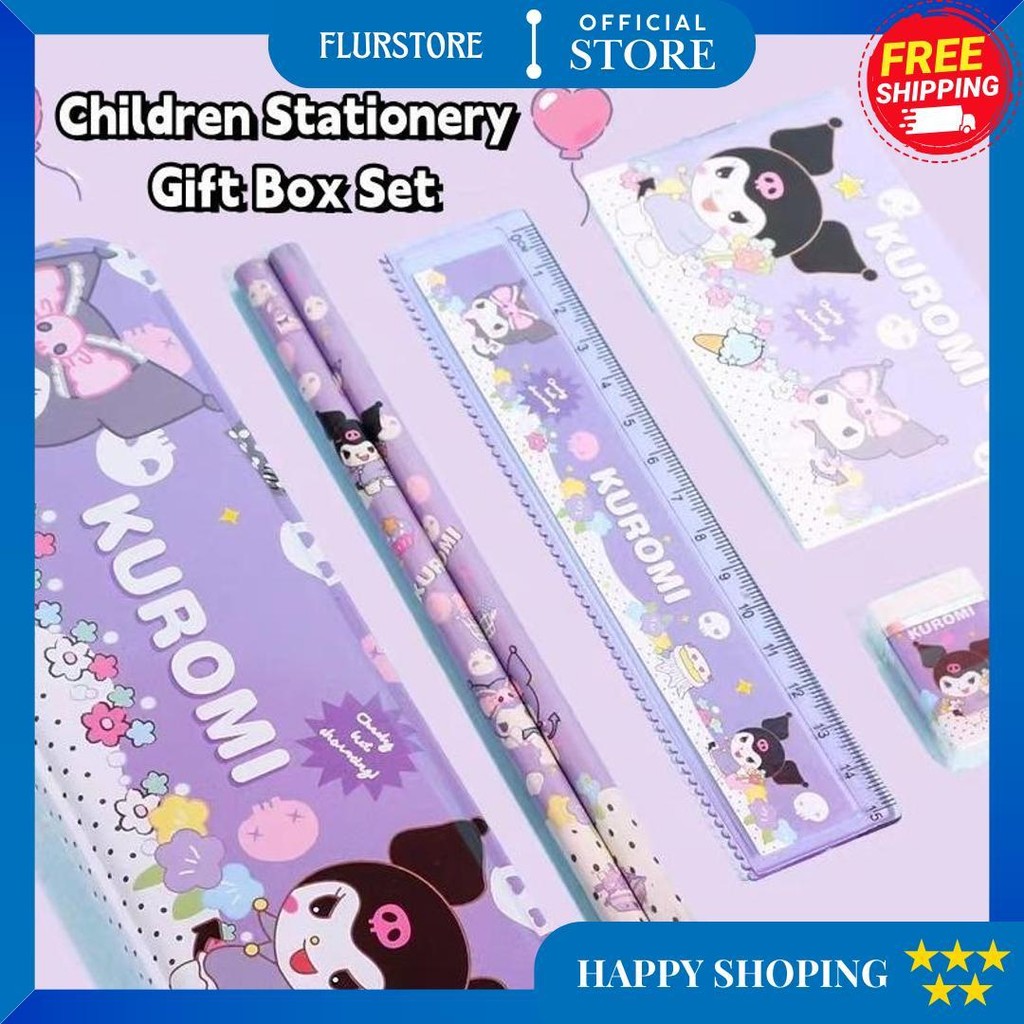 

Fivevoo Alat Tulis Anak Tk / Kotak Pensil Anak Set / Tempat Pensil Anak Perempuan Sanrio / Kotak Pensil Kuromi Squi D Sale