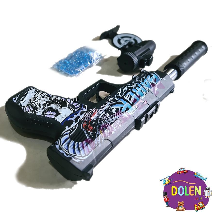 Im31 Pistol Mainan P99 Water Gel Blaster WGG Peluru Jelly Tembakan Kokang Hemat