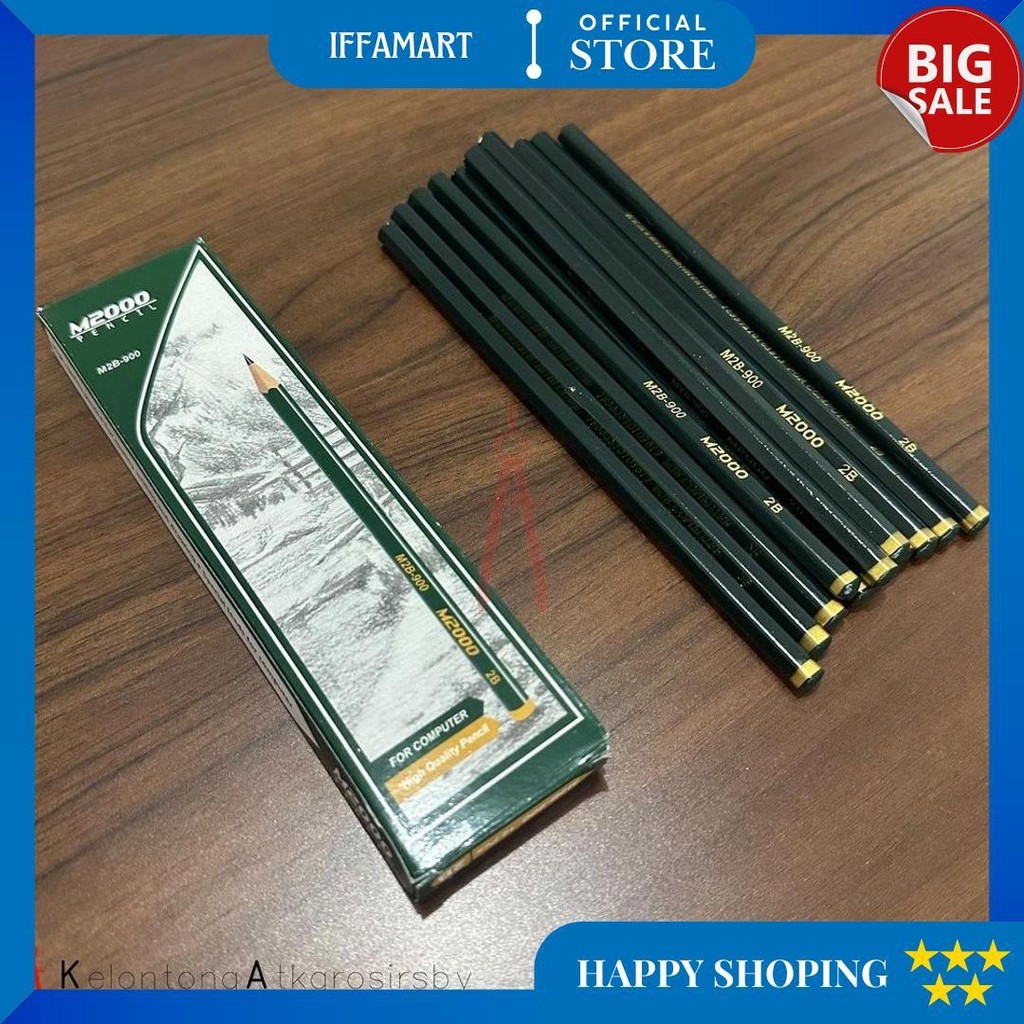 

Pencil / Pensil 2B (12Pcs) M2000 / Montana Hijau D Promo 4.4