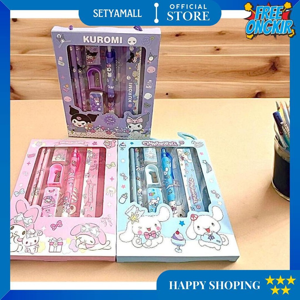 

Set Alat Tulis 6In1 Free Bag Alat Tulis Anak Sekolah Buku Pulpen Penghapus Pengaris D Termurah