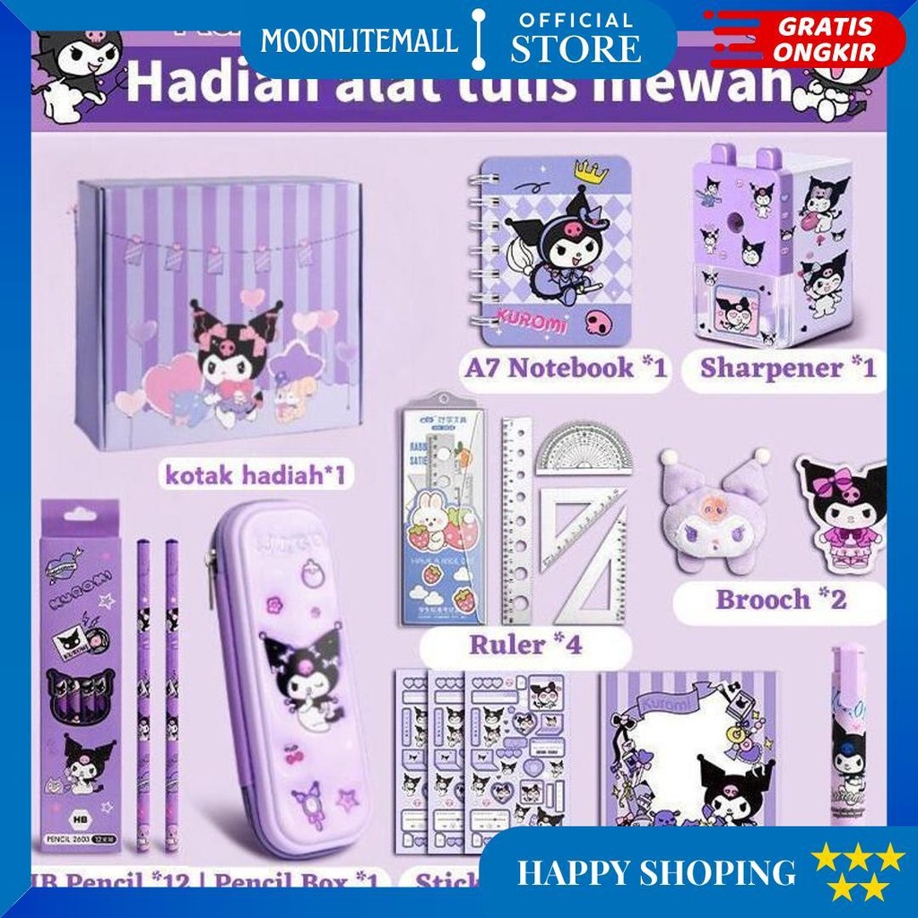 

Local Delivery Kuromi Kotak Hadiah Mewah Alat Tulis Set /Set Stationery Untuk Hadiah Anak Sekolah Kuromi/Kotak Pensil Anak Set/Untuk Hadiah Anak Sekolah Kuromi D Sale