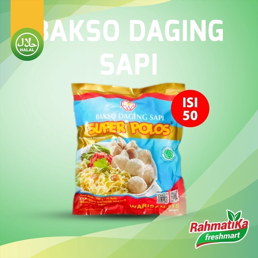 

Bakso Warisan319 Daging Sapi Super Polos 700g Isi 50