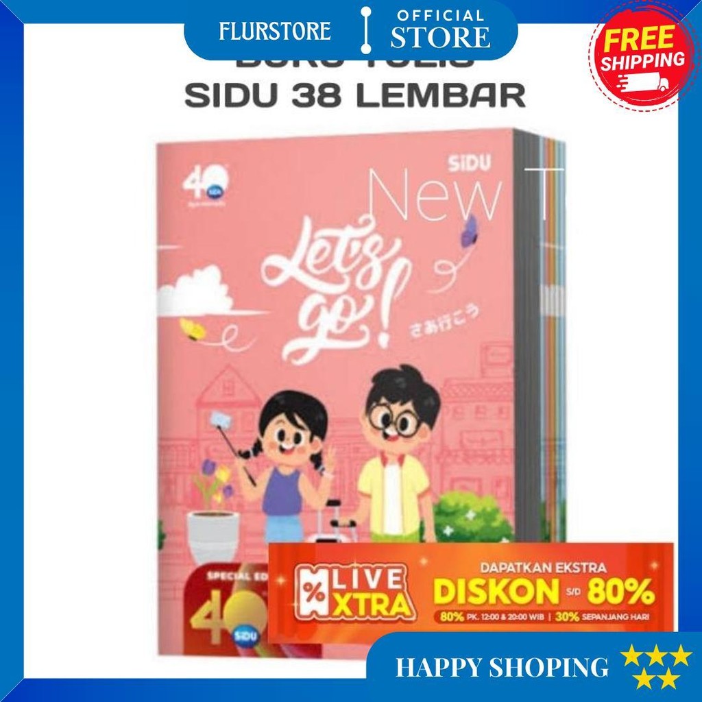 

Buku Tulis Sidu 38 Lembar Isi 10 Pcs / Buku Sekolah / Buku Kwarto D Promo 4.4