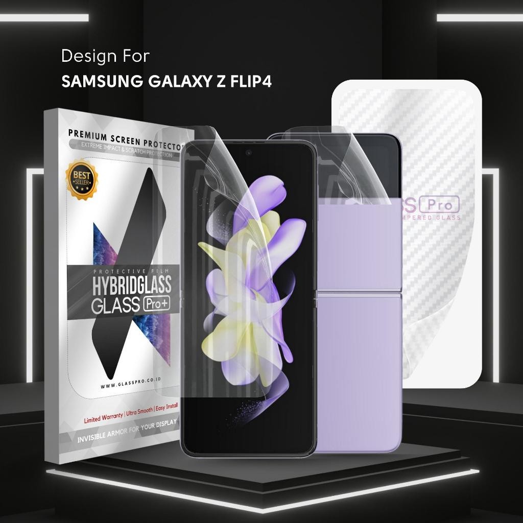 Glass Pro SAMSUNG GALAXY Z FLIP4 Z FLIP 4 - Hybrid Glass Hydrogel - Not Tempered Glass Anti Spy