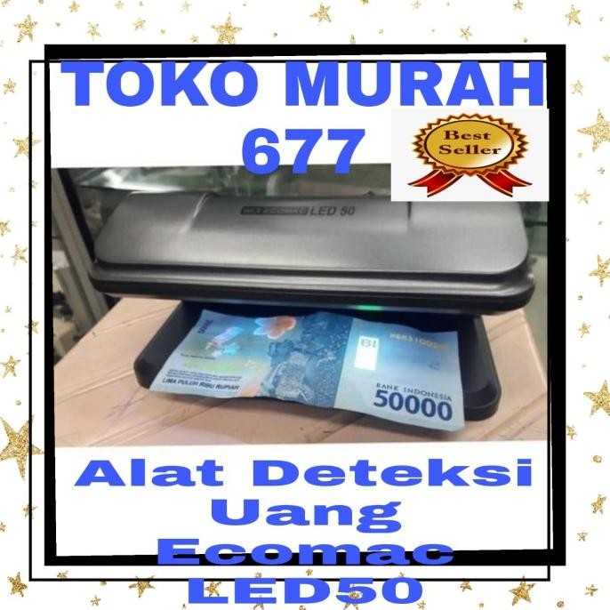 

Terlaris ECOMAC LED 50 Lampu Cek Uang Palsu / Mesin Deteksi Uang Palsu SALE
