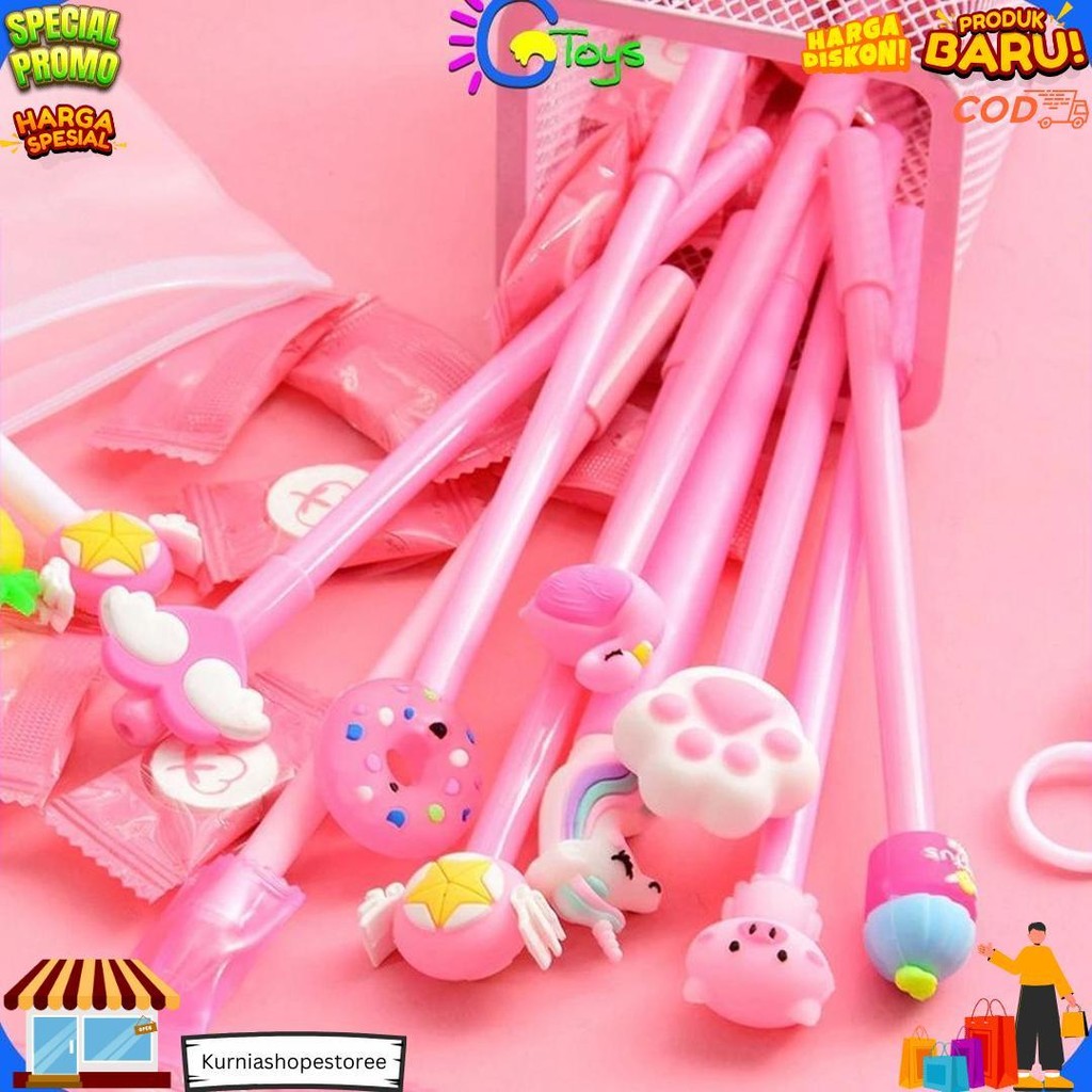

Cr-A15 Pulpen Gel Karakter Lucu Set Isi 20Pcs Pena Free Zipper Pouch Tempat Pensil Transparan Murah D Best Seller
