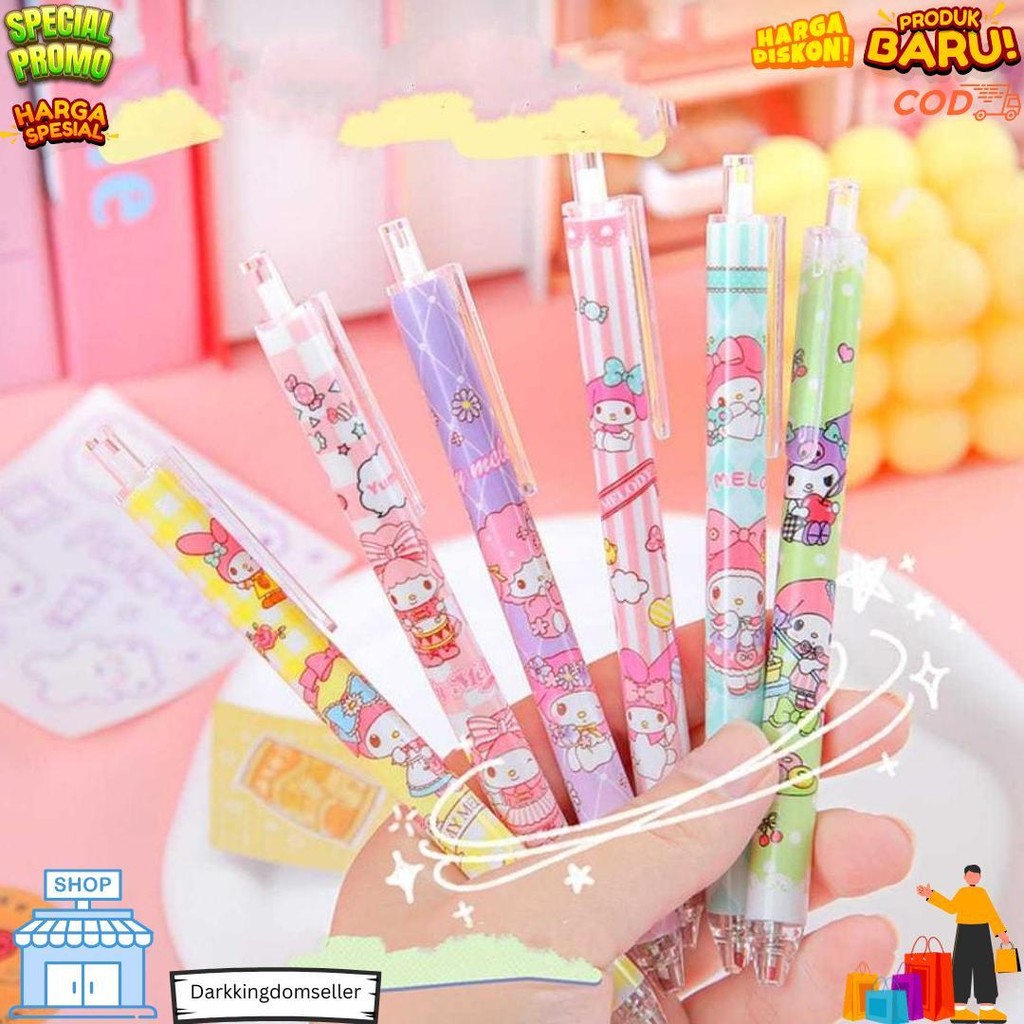 

Kp145 - 1 Set Berisi 6 Pulpen Gel Kartun/Pena Gel Mekanik Pola Lucu(0.55MmHitam) D Promo 4.4