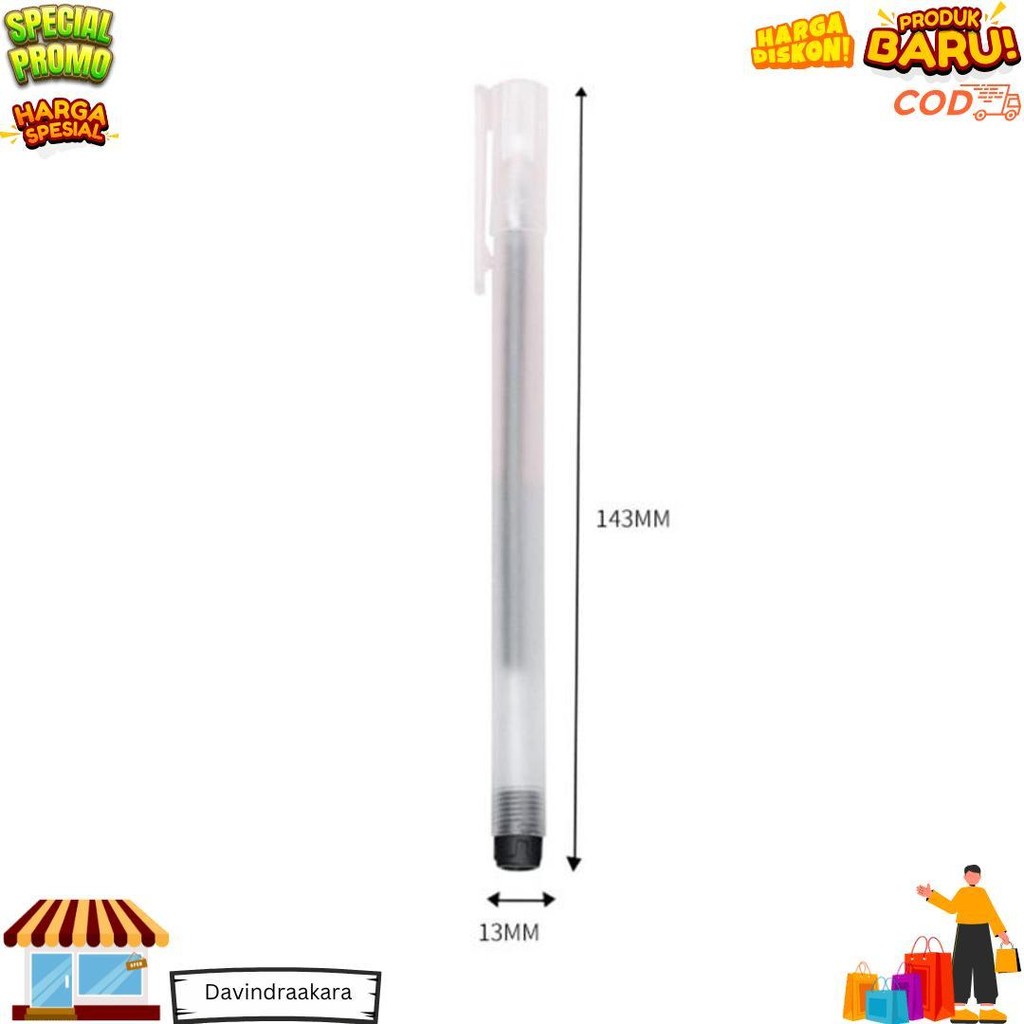 

12 Pcs Pulpen Gel 0.5Mm Hitam - Pulpen Gel Satu Lusin - Bolpen Murah [Thehanscorner] D Gratis Ongkir