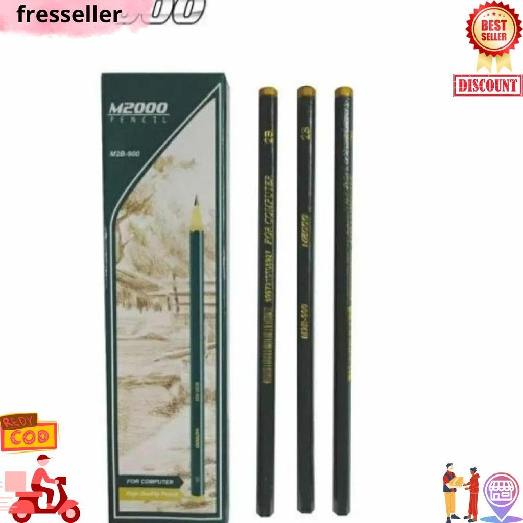 

1Pack Pensil 2B M2000 Isi 12 Alat Tulis Sekolah Dan Kantor D Gratis Ongkir