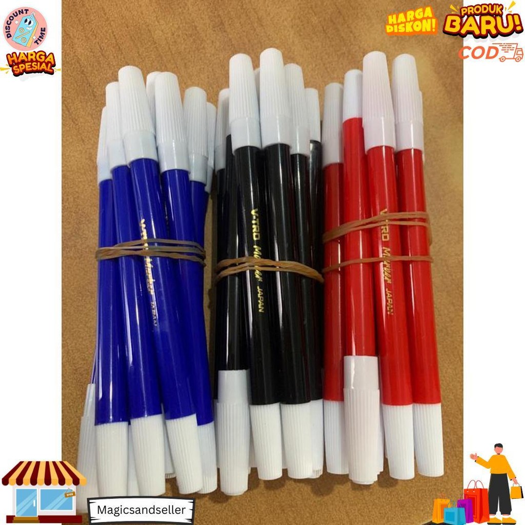 

(12Pcs) Spidol Kecil Vtro/Gm/Sieco Warna Acak D Terlaris