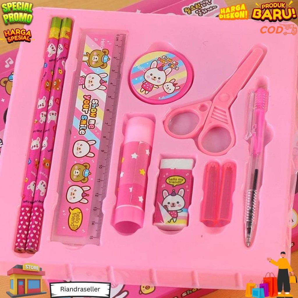 

Alat Tulis Set Anak 8In1 Karakter Set School Supplies For Child / Paket Alat Tulis Anak Tk / Gift Kids Stationery Mr A26 D Termurah