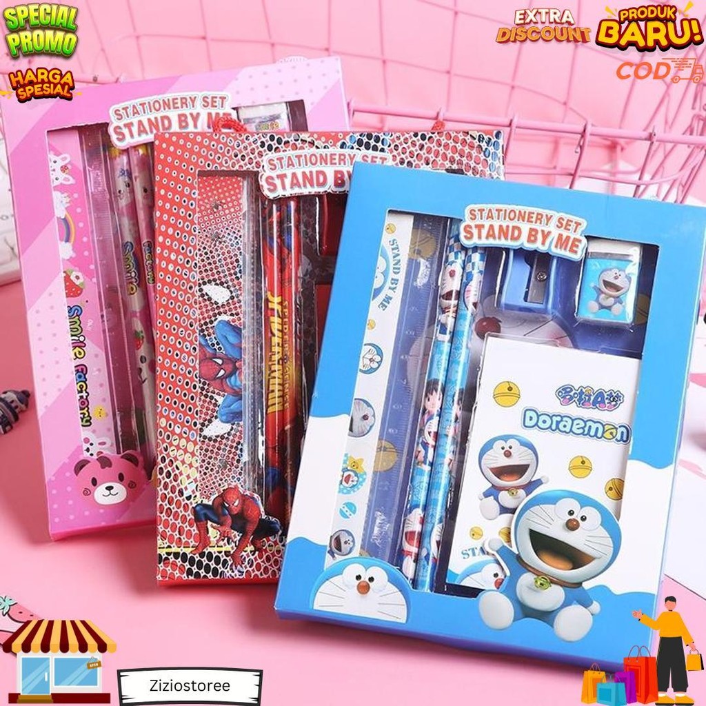 

Bores Alat Tulis Set 6In1 Stationery Set Lucu Karakter Set Perlengkapan Alat Tulis Sekolah Anak-Anak Tk Murah D Terlaris