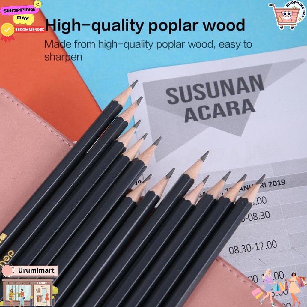 

Deli Graphite Pensil Hitam Pekat Dengan Penghapus Bebas Pvc Tidak Beracun Eu20200 D Cod