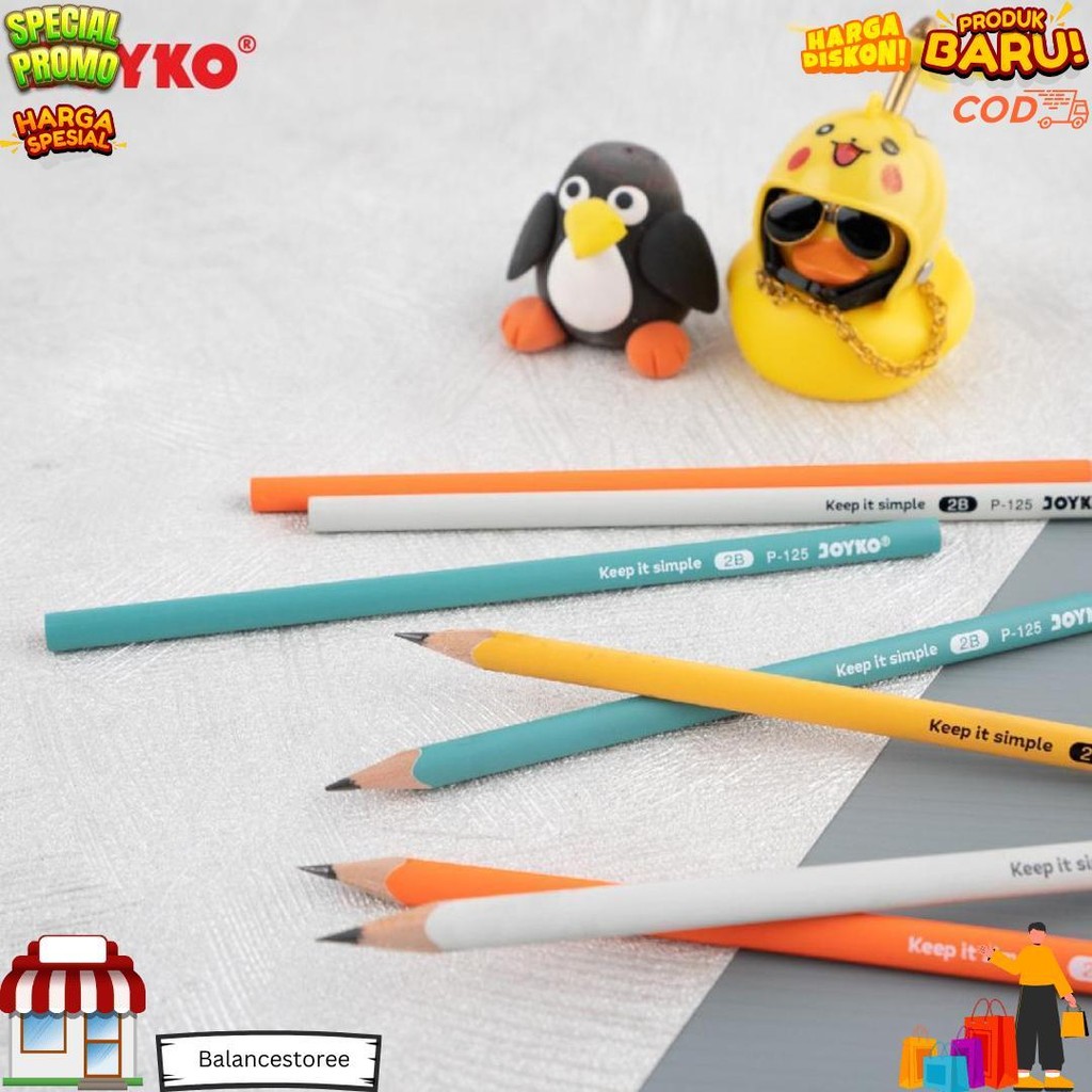 

(1Pack=12Pcs) Pensil Joyko P-125 - 2B D Promo Puncak