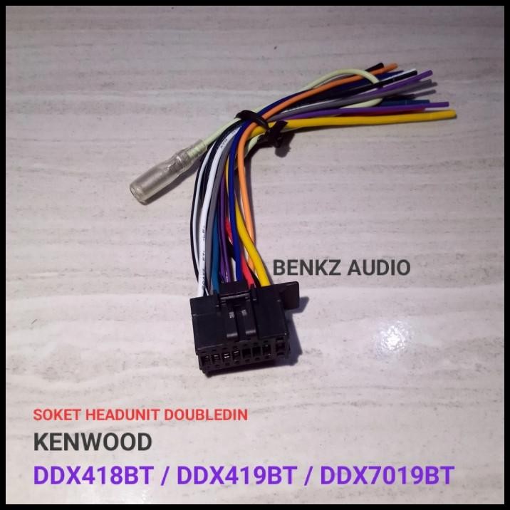 Kabel Soket Headunit Tape Dobeldin Kenwood Ddx418Bt Ddx419Bt Ddx7019B