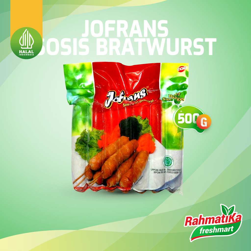 

Jofrans Sosis Sapi Bratwurst 500 gr