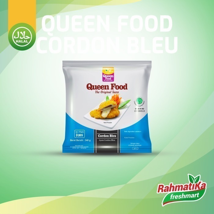 

Queen Food Cordon Bleu / Ayam Cordon Bleu Isi 3 Pcs 340 gram