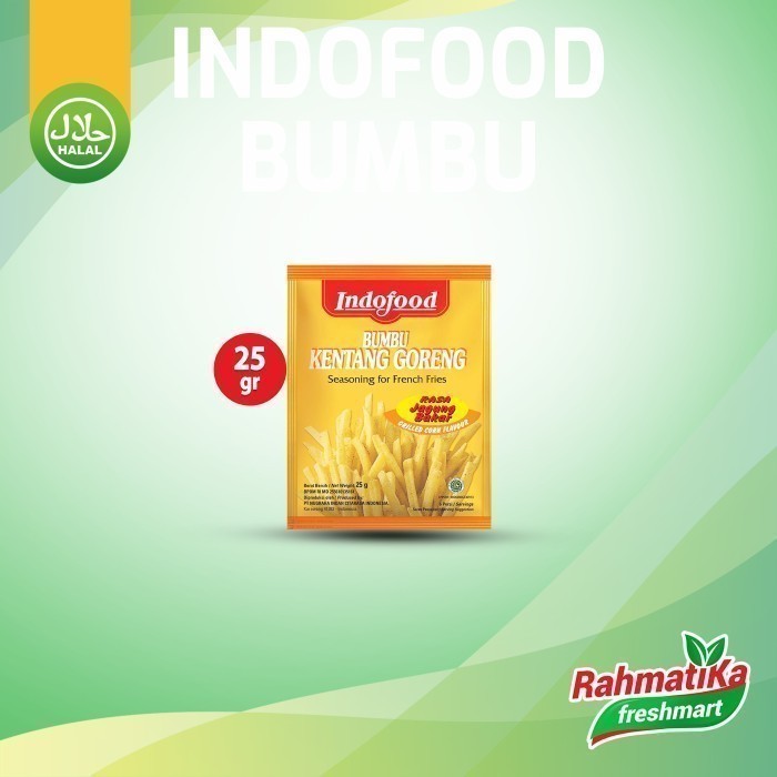 

Indofood Bumbu Seasoning Kentang Goreng Rasa Jagung Bakar 25 gram
