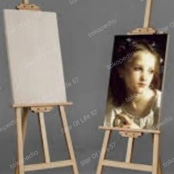

Baru Easel Wooden Frame Foto Lukisan Lukis Stand Kayu Premium