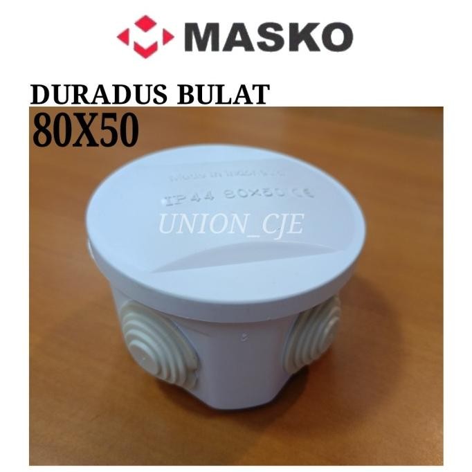 MASKO Duradus Bulat/Box Junction 80X50 IP44 Putih