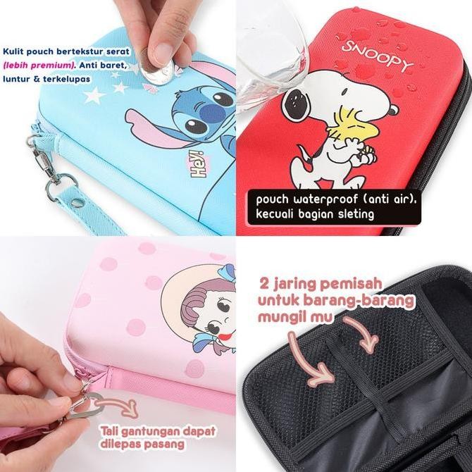 Kelontong Unik | Printing Super Jumbo -  Dompet Hp Handphone Charger Powerbank Headset/ Pouch Kecil 